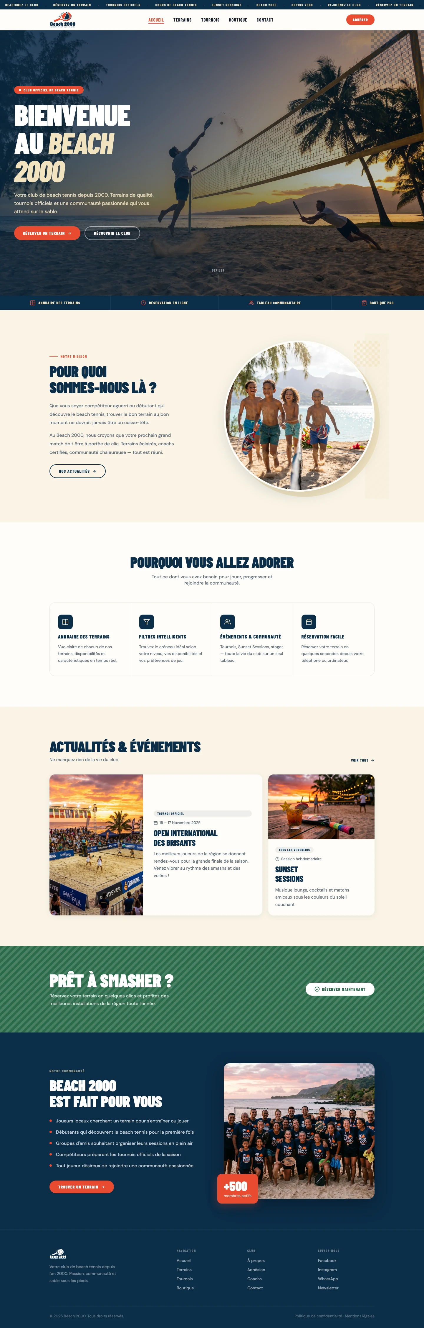 Beach 2000 — vue complète